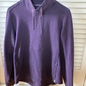 L.L. Bean Dark Purple Mixed Knit Pullover